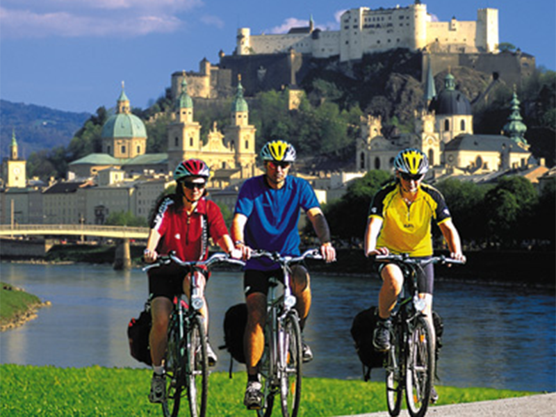 Ride across the mellow and hilly landscape of the lake district of the Salzkammergut towards Linz and the Danube. Follow Danube Cycle Route to Strudengau and the Wachau until you finally reach the “Walzer” city of Vienna. 